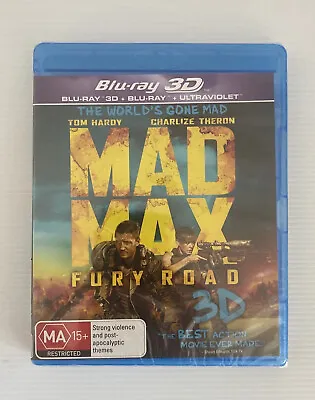 Mad Max - Fury Road | 3D + 2D + UV (Blu-ray 2013) Brand New Sealed Free Post • $18.50