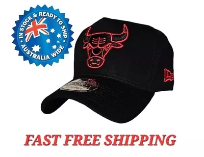 Chicago Bulls Nba New Era 9forty Black & Red Snapback Cap Hat La Ny Nfl Mbl • $36.95