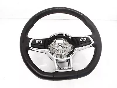 19 20 21 Volkswagen Gti Steering Wheel Black *Has Worn Out Leather On Back Side* • $206