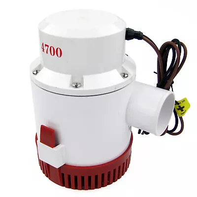 $104.99 • Buy 12V 4700 GPH Bilge Pump Boat Marine Yacht Submersible Water Pump