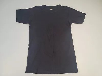 Vintage 80s BLACK SPORTSWEAR T-Shirt Medium Soft Thin Single Stitch Hutter • $23.99