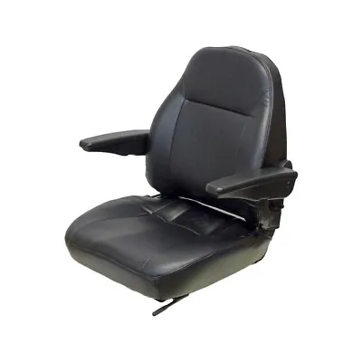 $319.99 • Buy Fits JCB 520 Forklift Seat Assembly W/Arms - Black Vinyl