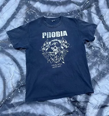 PHOBIA (2000s) Vintage Grindcore Tshirt Brutal Truth Napalm Death Magrudergrind  • $60