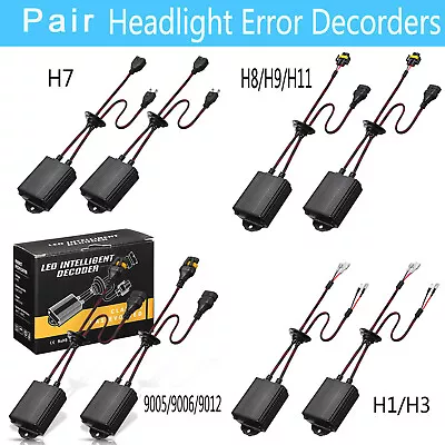 LED Headlight Anti Flicker Load Resistor Canbus Error Free Canceler Decoders • $23.99