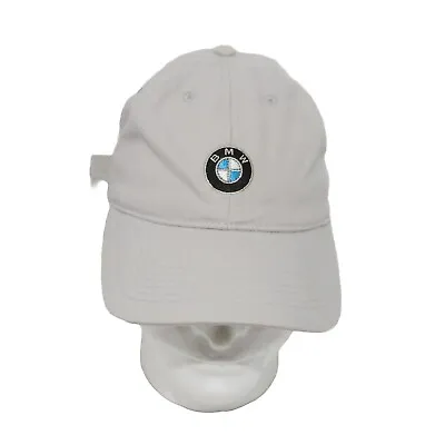 BMW Logo Cap Hat Gray Adjustable Strapback Embroidered Logo Motorsports Canvas • $11.68