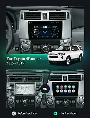 For Toyota 4Runner 2009-2019 Carplay Android 13 WiFi Car Stereo Radio GPS Navi • $124.99