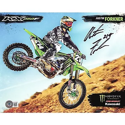 Austin Forkner Supercross Signed Motocross 8x10 Photo Beckett MotoX Autograph • $58.88