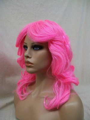 $14.95 • Buy Funky Mixed Pink Layers Feathered Wig Disco Queen 70s 80s Breast Cancer Warrior