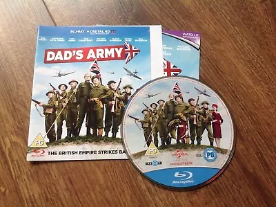 Dad's Army Blu-Ray (2016) Toby Jones NO CASE Outer Sleeve & Disc ONLY FREE POST • £1.99