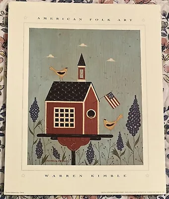 Warren Kimble Print Lot - School Birdhouse. • $29.99