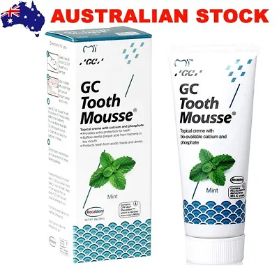 GC Tooth Mousse Plus Mint 40g Tube Recaldent Topical Creme Tooth Desensitiser • $25.99