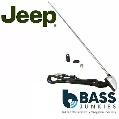 £11.95 • Buy JEEP Universal Stainless Steel Pillar Mount AM/FM Car Radio Aerial Antenna