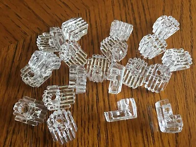 20 X Ultra Clear Mirror Wall Mounting Clip Bracket 1/4  Or 3/16/  Or 1/8  Thick • $4.05