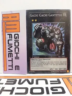 GACHI GACHI GANTETSU In Italian RARE SUPER XYZ KONAMI Original • $2.02