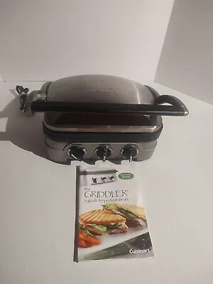 $36 • Buy Cuisinart 5-in-1 Griddler Model GR-4N (TK) Griddle Grill Fry Panini Press READ!!