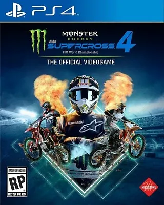 Monster Energy Supercross 4 - Sony PlayStation 4 With Original Case And Art • $9.95