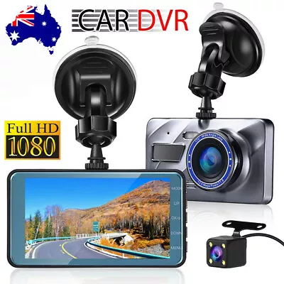 1080P Car Dash Camera Video DVR Recorder Front And Rear Night Vision Dual Cam • $30.45