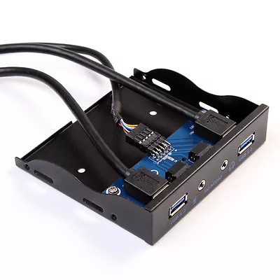 20 Pin To 2 Port USB 3.0 Audio Front Panel CD ROM Driver Expansion Bracket Cable • $15.54