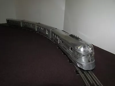 1935 RARE American Flyer 9900. O Gauge 4 Unit Burlington Zephyr Aluminum Set • $264