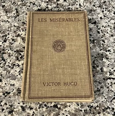 Antique Les Miserables Victor Hugo Hardcover French Scholar Edition Scribners • $45