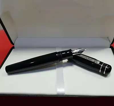 Marlen Ulysses Italian Fountain Pen | Resin Silver | F M Or B Nib On Request • $129