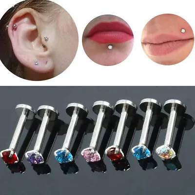 1 PC Eyebrow Nail Nose Ring Fashion Body Piercing Jewelry Labret Stud Lip Rings • $1.21
