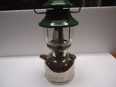 1950s Coleman Model 202 Professional Lantern Org. Cond.  Pyrex Green Globe NICE • $595