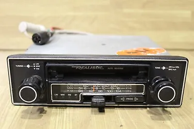 Vintage Realistic Car Stereo With Auto Reverse Model Number : 12 - 9141 Black • £53.99