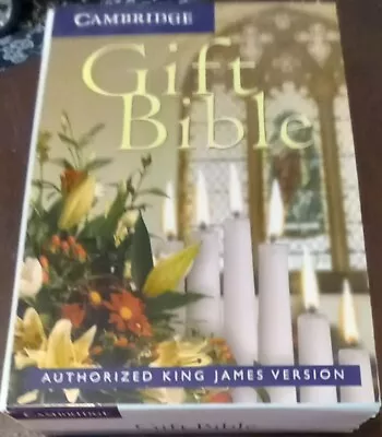 Used Once Cambridge Gift Bible In Cover Authorized King James Version Holy Bible • £4.99