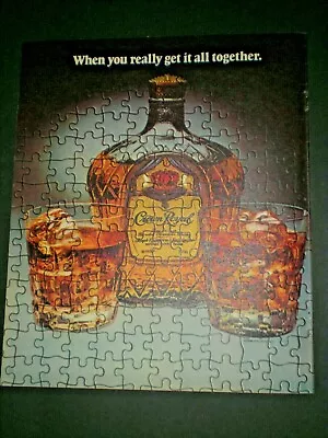 1982 CROWN ROYAL BOTTLE PUZZLE Vintage Trade Print Ad • $9.99