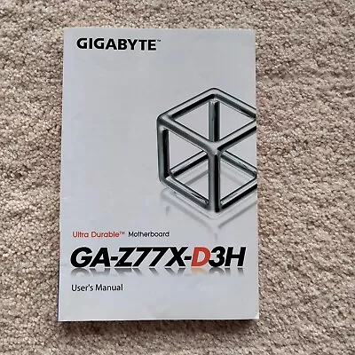 Gigabyte GA-Z77X-D3H Motherboard User's Manual - Rev 1003 • $19.99