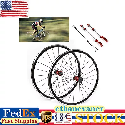 700C Road Bike Wheels Front&Rear Clincher Rim Brake 7/8/9/10/11 Speed Bike Wheel • $111.15