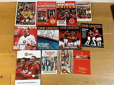 Manchester United Memorabilia Job Lot Yearbook Members Review One United • £14.95