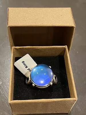 Mood Ring Grateful Virtu Silver Plated Size 8 + Gift Box + Color Chart • $9.99