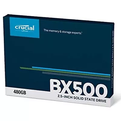 Crucial CT480BX500SSD1 BX500 Solid State Drive 480GB Internal 2.5  SATA SSD-UK • $172.56