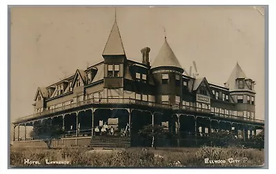 RPPC Hotel Lawrence ELLWOOD CITY PA Vintage Lawrence County Real Photo Postcard • $29.99