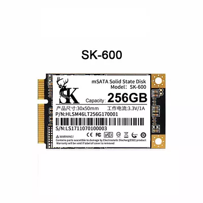 256GB Internal SSD MSATA For Intel Samsung Dell HP Lenovo Acer Laptop Mini PC • £29.88