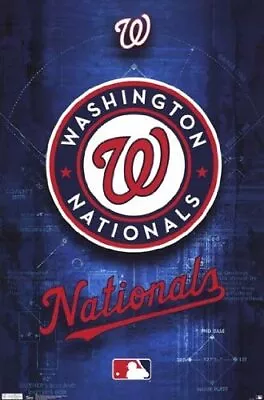 Trends Intl Washington Nationals 22  X 34  Retro Logo Wall Poster • $9.95