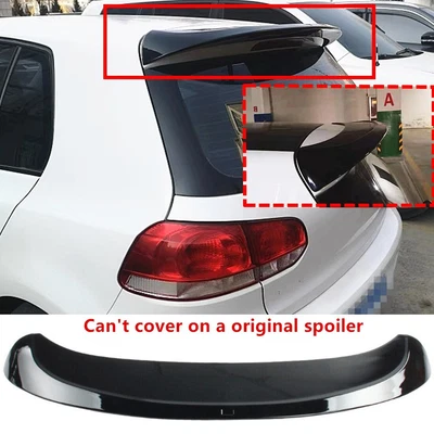 $75.99 • Buy Fit For 2010-14 VW Golf GTI R MK6 Hatchback Gloss Rear Window Roof Spoiler Wing