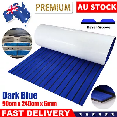 240X90cm Boat Decking EVA Foam Sheet Marine Flooring Teak EVA Yacht Carpet Blue • $55.95