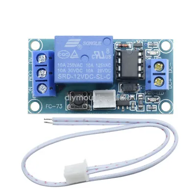 5PCS 12V 1 Channel Latching Relay Module With Touch Bistable Switch MCU Control • $12.33