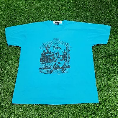 Vintage 90s Ole-Bluegrass Big-Foot Musical Shirt XL-Short 23x26 Music Enthusiast • $28.77