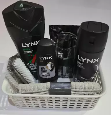 Mens Christmas Gift Hamper Basket For Him Lynx Pamper Hamper Dad Son • £22.99