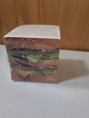 New McDonald's Desk Paper Note Pad Cube Big Mac Hamburger  • $49.95