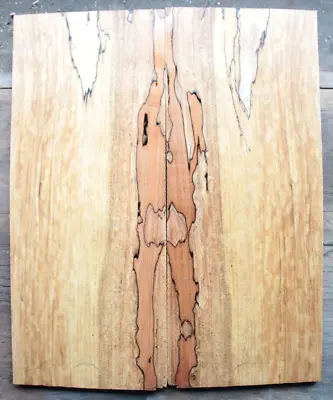 Figured Spalted Ink Line Rock Maple Drop Top .38  Thk Guitar Bass Tonewood 2308 • $59.99