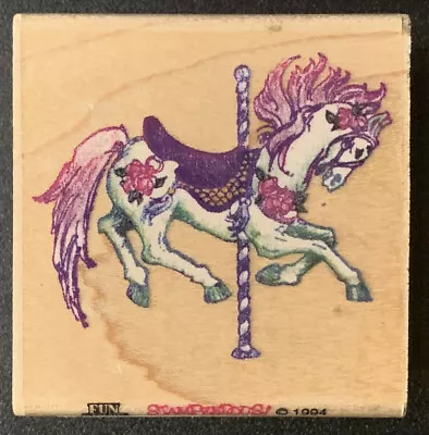 Stampendous Carousel Horse Rubber Stamp • $5.99