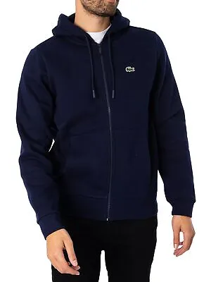 Lacoste Men's Zip Logo Hoodie Blue • $172.65