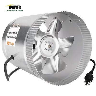 IPower 4  6  8  Inch Inline Duct Booster Fan Ventilation Exhaust Air Blower • $29.99