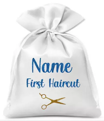 Personalised First Haircut Drawstring Bag/Boys/Girls/Gift • £3