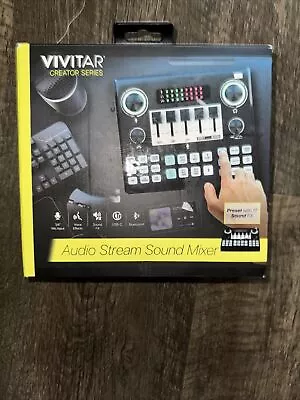 Vivitar Creator Series Audio Stream Sound Mixer USB-C Bluetooth Voice Effects  • $21.75